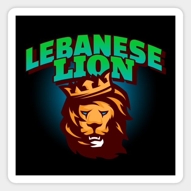 Lebanese Lion Magnet by Tip Top Tee's